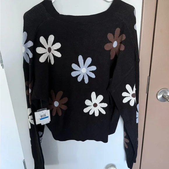 NWT Laundry Daisy Cardigan Sweater - Picture 3 of 6